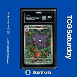 2025 POKEMON BLACK STAR PROMOS #027 HAUNTER ILUSTRATION RARE TAG 8.5 - Image 1