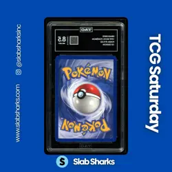 1999 POKEMON FOSSIL 1ST EDITION #19/62 DRAGONITE TAG 8.5 - Image 2