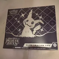 Pokemon TCG Scarlet & Violet Paldean Fates Elite Trainer Box English Mimikyu - Image 1