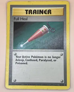 Full Heal 82/102 – Base Set 1999 WOTC – Lightly Played – Pokemon TCG Trainer - Image 1