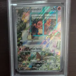 Charmander 044 Black Star Promo 2023 Pokemon Obsidian Flames PSA 8 NM-MT - Image 3