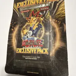 NEW 1996 Yugioh "Exclusive Pack" - Factory Sealed Blister Pack - Image 2