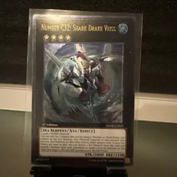 Yu-Gi-Oh! TCG Number C32: Shark Drake Veiss Ultimate Rare 1st Edition ABYR-EN039 - Image 1