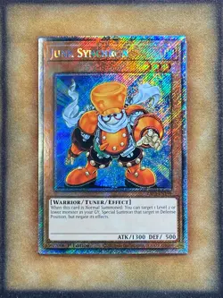 Yugioh Junk Synchron RA03-EN199 Platinum Secret Rare 1st Ed NM - Image 1