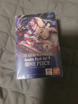 One Piece TCG: Double Pack Set 9 The Azure Sea's Seven - FACTORY SEALED! IN HAND - Image 1