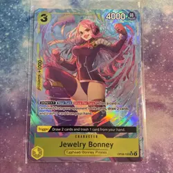 JEWELRY BONNEY - One Piece TCG OP08-105 - AA Alt Art Super Rare SR - Two Legends - Image 1