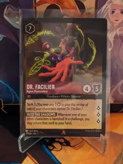 Dr. Facilier, Agent Provocateur - 37/204 - NM - Disney Lorcana TCG - Image 1