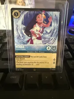 Disney Lorcana Winterspell #155/204 Moana - Curious Explorer | Legendary NF - Image 1