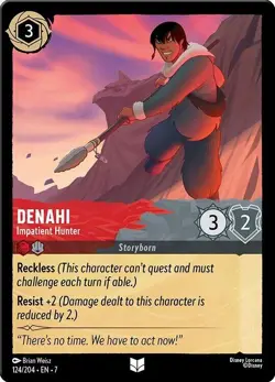 Disney Lorcana Archazia's Island Uncommon FOIL - 124 Denahi Impatient Hunter - Image 1