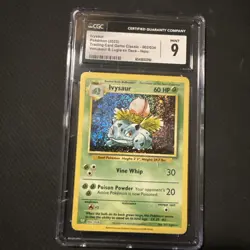CGC 9 Gem Mint Ivysaur Holo 002/034 Trading Card Game Classic CLV Pokemon Card - Image 1