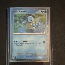 Pokemon TCG Squirtle SVP 048 Holo Basic English Card - Image 1