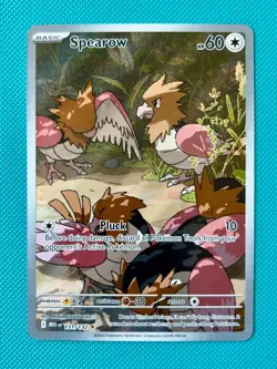 Spearow Illustration Rare ME01: Mega Evolution 151/132 NM Pokemon Card - Image 1