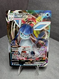 Pokemon TCG Glaceon VMAX 041/203 SWSH07 Evolving Skies Holo Card (NM) - Image 2