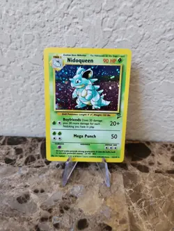Pokemon Base Set 2 - Nidoqueen 12/130 - Rare Foil Holo Pokemon Card /w Swirl - Image 2
