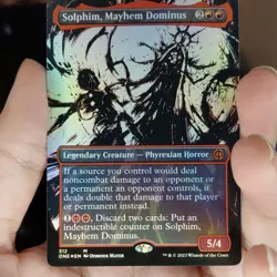 Magic: The Gathering Solphim Mayhem Dominus Mythic Foil Red Phyrexia Card - Image 1