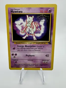 Pokemon TCG Mewtwo 3 WOTC Promo Card, Stamped Movie Promo - Image 1