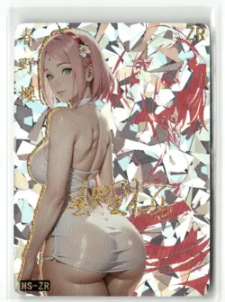 HARUNO SAKURA NS-ZR PRISM HOLOGRAPHIC GIRLS STORY Anime Collectible Card - Image 1