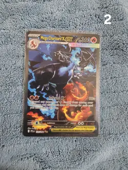 Pokemon Mega Charizard X EX 125/094 Phantasmal Flames Rare Holo TCG Card - Image 3