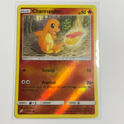 Charmander 11/181 Common Reverse Holo Card SM - Team Up Pokemon TCG LP - Image 1