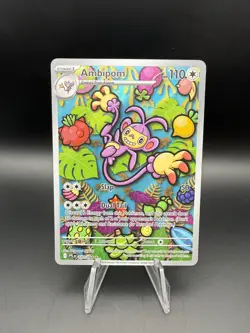 Ambipom 107/094 Phantasmal Flames Illustration Rare Holo Pokemon TCG Card NM - Image 1