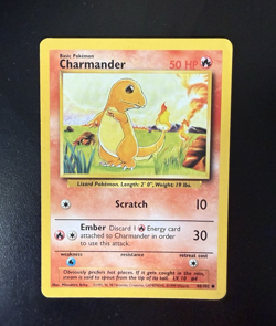 Pokemon TCG Charmander Base Set Unlimited Card 046/102 WOTC 1999 - Image 1