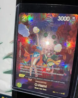 Bandai One Piece CCG O-Nami SP Special Holo Card OP06-101 2C 3000P - Image 1