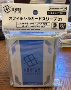Gundam Logo Official Sleeves - Brand New Sealed - Gundam TCG Card Game - Image 1