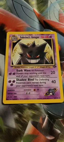 Pokemon TCG - Sabrina’s Gengar 29/132 Gym Heroes Regular Non-Holo Card - Image 1