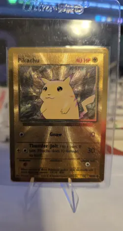 Pokemon TCG Celebrations Pikachu Gold Metal Card 58/102 25th Anniversary - Image 1