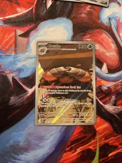 Pokemon TCG SV10 Destined Rivals Crustle 186/182 Holo Card NM Condition - Image 1