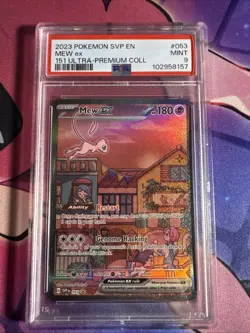 Mew ex 053 Sv: Scarlet & Violet Promo Cards Holo PSA 9 - Image 1