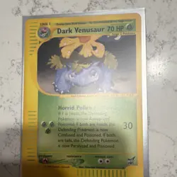 Pokemon TCG Dark Venusaur Best of Game 7/9 70 HP Regular Promo Stage 2 Card - Image 1
