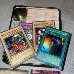 Vintage Bulk Yugioh Card Lot 1996 Commons 200 + Cards And Tin Included - Image 5