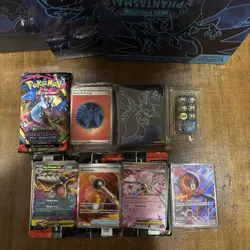 Phantasmal Flames ETB- Opened- Includes All Cards, Hits, Ex, Promo Sealed - Image 1