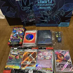 Phantasmal Flames ETB- Opened- Includes All Cards, Hits, Ex, Promo Sealed - Image 3