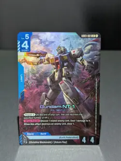 GUNDAM TCG: GUNDAM NT-1 - GD03-001 [LR] FOIL CARD - STEEL REQUIEM -NM- - Image 1