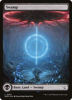 Swamp (FOIL) x1 - MTG March of the Machine MOM #287 - Image 1