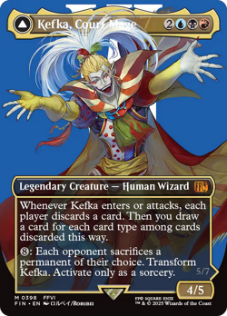 Kefka, Court Mage // Kefka, Ruler of Ruin (REGULAR) x1 - MTG FIN #398 - Image 1