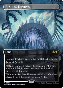 Restless Fortress (FOIL) x1 - MTG Wilds of Eldraine WOE #305 - Image 1