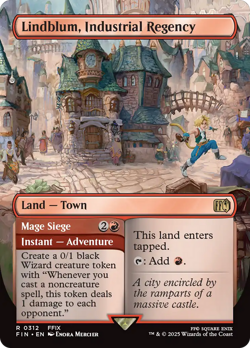 Lindblum, Industrial Regency // Mage Siege (FOIL) x1 - MTG FIN #312 - Image 1