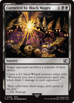 Cornered by Black Mages (FOIL) x1 - MTG Final Fantasy FIN #93 - Image 1