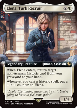 Elena, Turk Recruit (REGULAR) x1 - MTG Final Fantasy Commander FIC #133 - Image 1