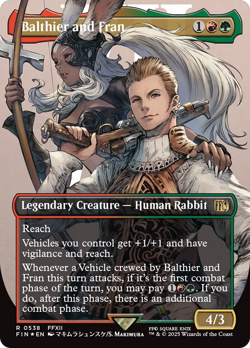 Balthier and Fran (FOIL) x1 - MTG Final Fantasy FIN #538 - Image 1