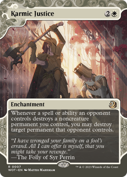 Karmic Justice (REGULAR) x1 - MTG Wilds of Eldraine: Enchanting Tales WOT #7 - Image 1