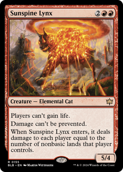 Sunspine Lynx (REGULAR) x1 - MTG Bloomburrow BLB #155 - Image 1