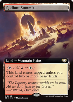 Radiant Summit (REGULAR) x1 - MTG Edge of Eternities Commander EOC #43 - Image 1
