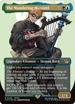 The Wandering Minstrel (FOIL) x1 - MTG Final Fantasy FIN #548 - Image 1