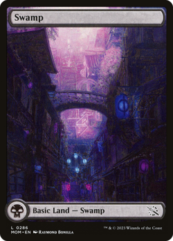 Swamp (FOIL) x1 - MTG March of the Machine MOM #286 - Image 1