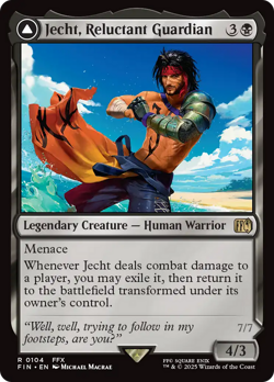 Jecht, Reluctant Guardian // Braska's Final Aeon (FOIL) x1 - MTG FIN #104 - Image 1