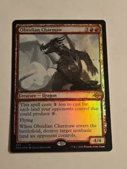 Obsidian Charmaw (Showcase) FOIL X1 MH2 MTG Modern Horizons 2 - Image 1